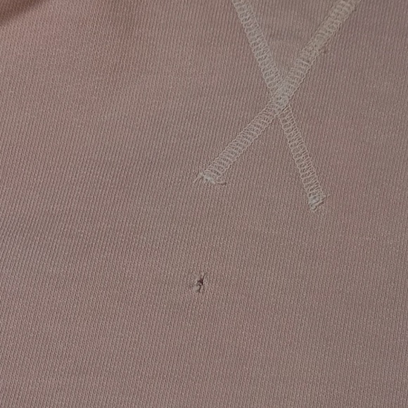 Lily & Lottie Chelsea Deboer Distressed Hoodie Size Medium Light Pink Raw Edges - Picture 12 of 13